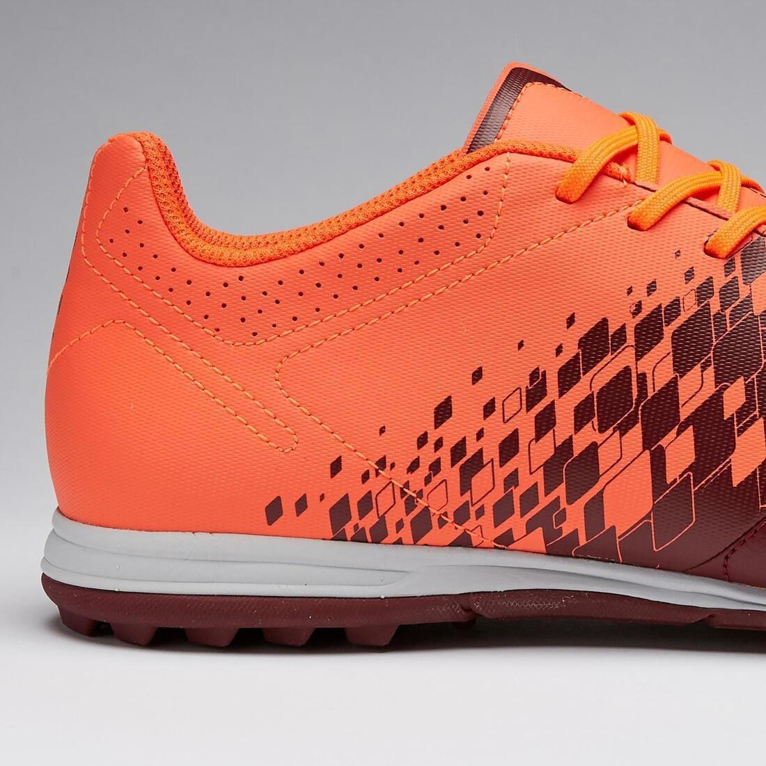 Adult Firm Pitch Football Boots Agility 500 TF, Chocolate Truffle, No Color, large image number 9