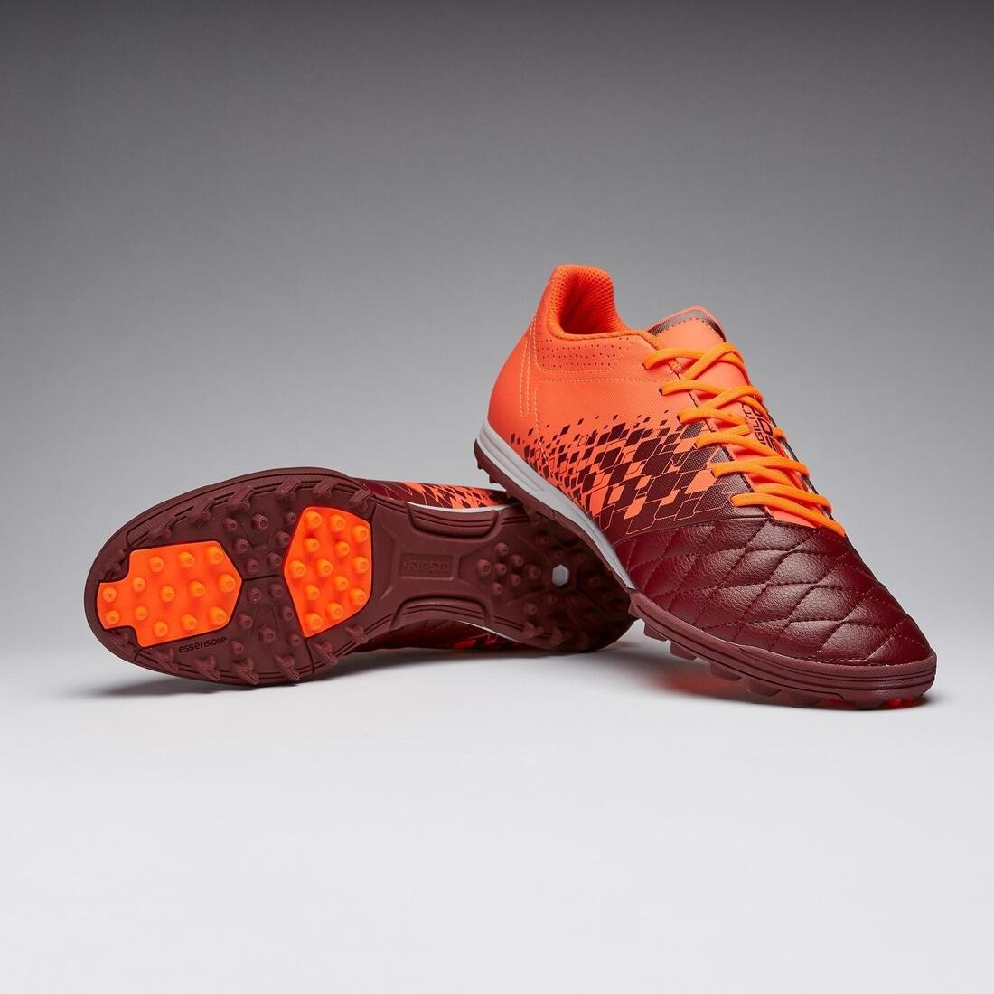 Adult Firm Pitch Football Boots Agility 500 TF, Chocolate Truffle, No Color, large image number 12