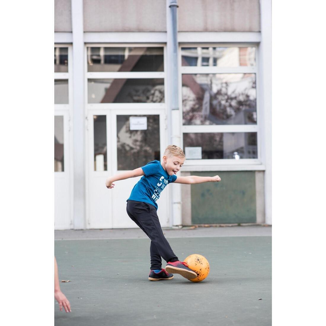 Kids Unisex Futsal Trainers - 100, Black, No Color, large image number 1