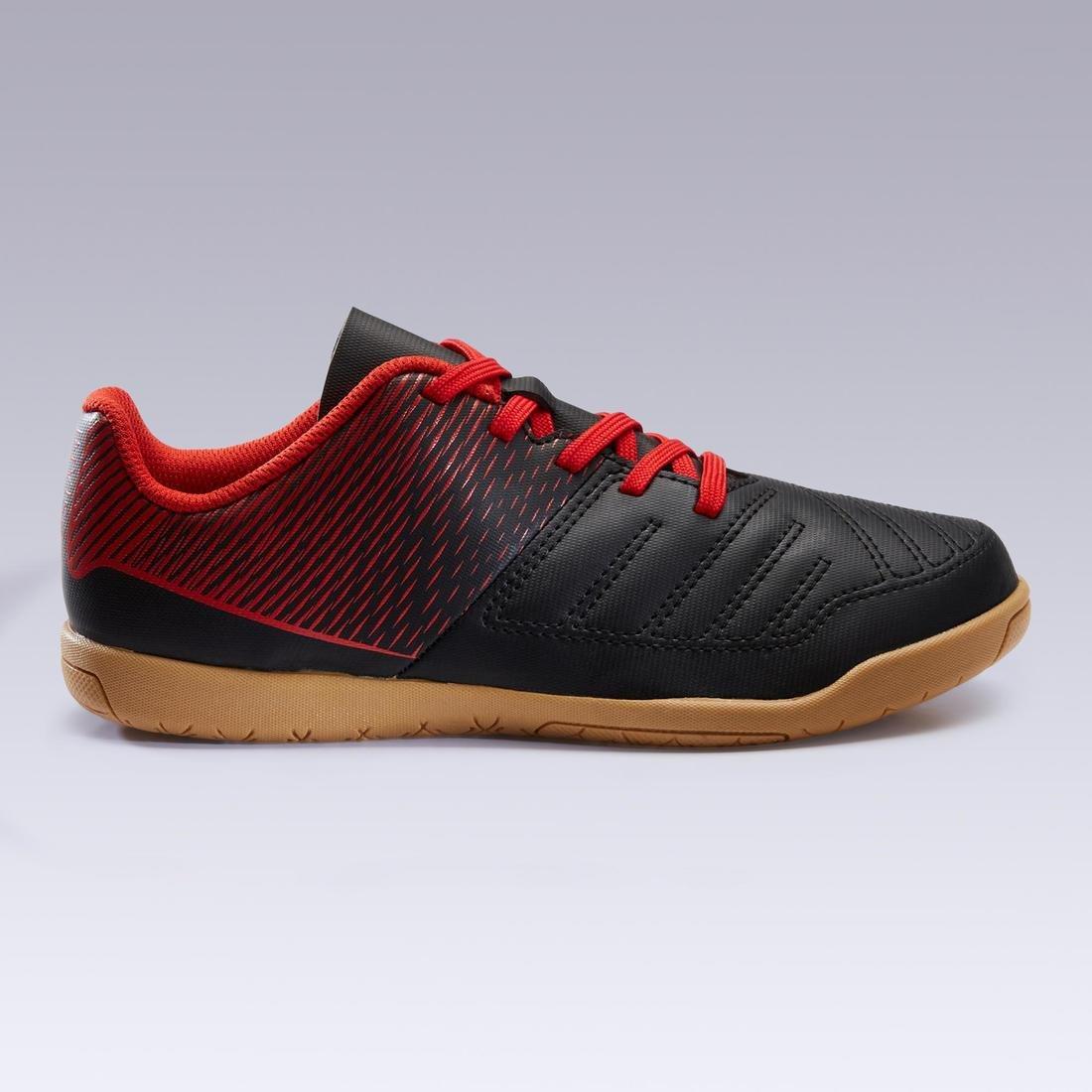 Kids Unisex Futsal Trainers - 100, Black, No Color, large image number 3