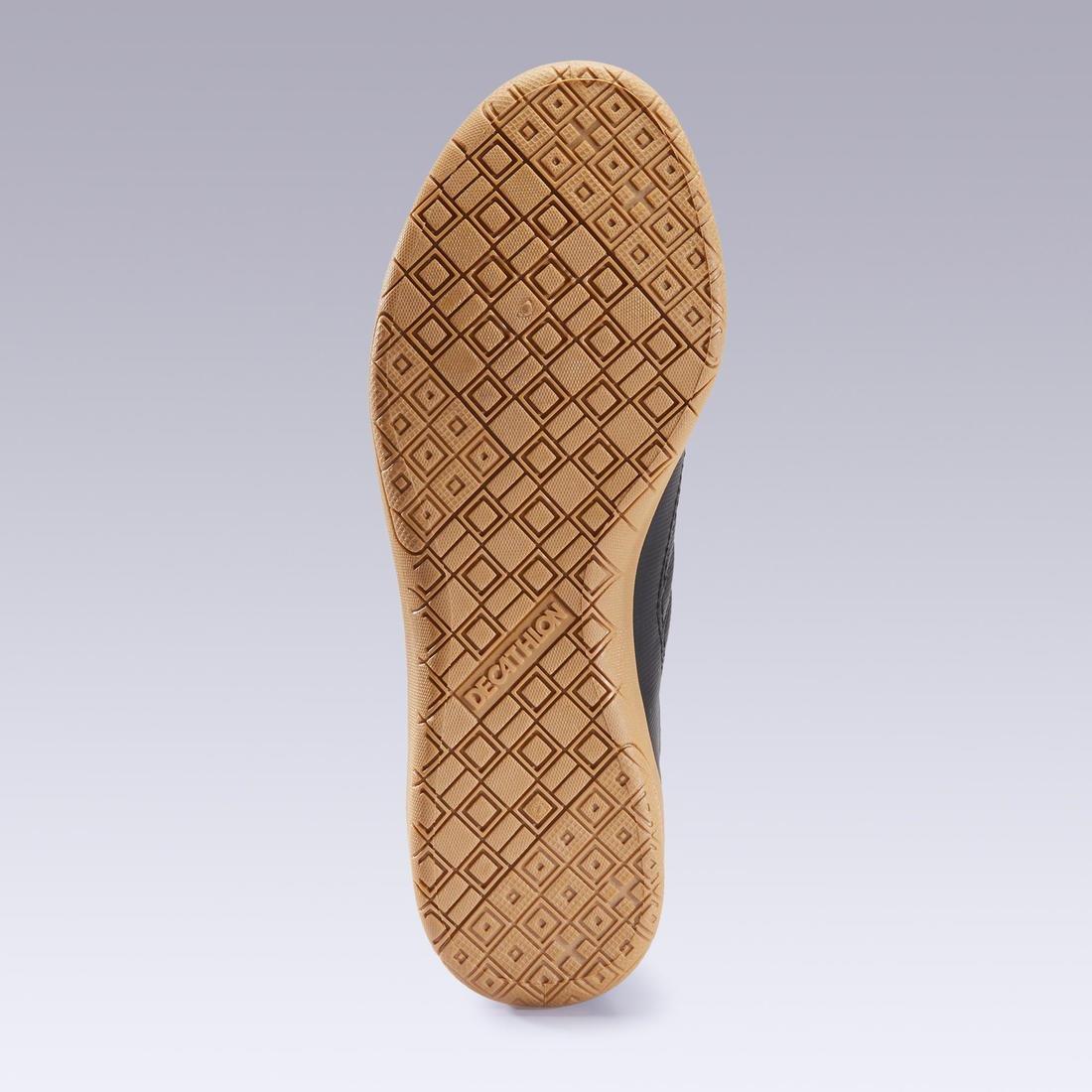 Kids Unisex Futsal Trainers - 100, Black, No Color, large image number 5