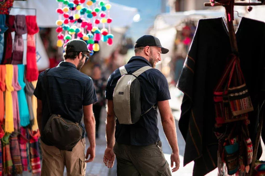 Compact Travel Backpack, Black, No Color, medium