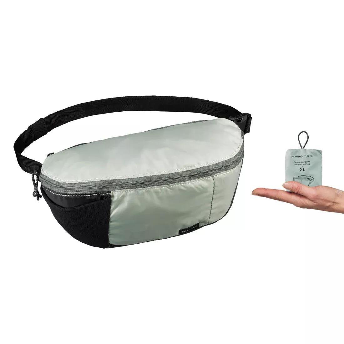 Compact Travel Bum Bag, Black, No Color, large image number 7