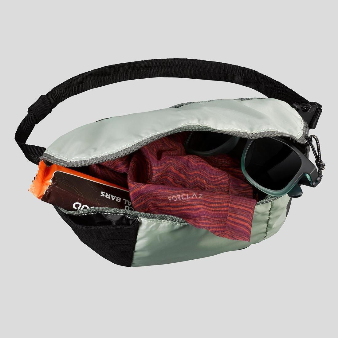 Compact Travel Bum Bag, Green, No Color, large image number 9