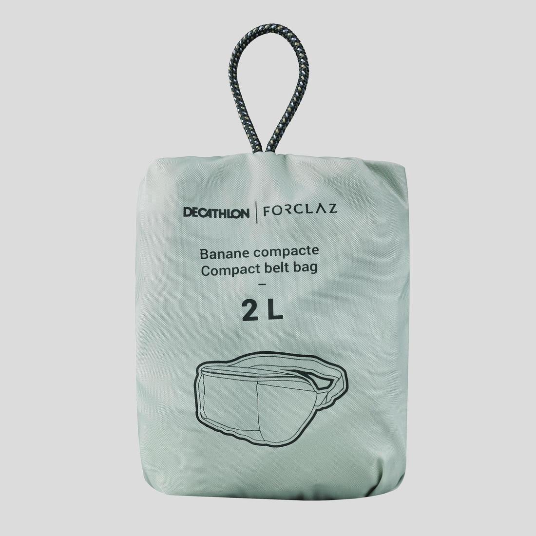 Compact Travel Bum Bag, Green, No Color, large image number 11
