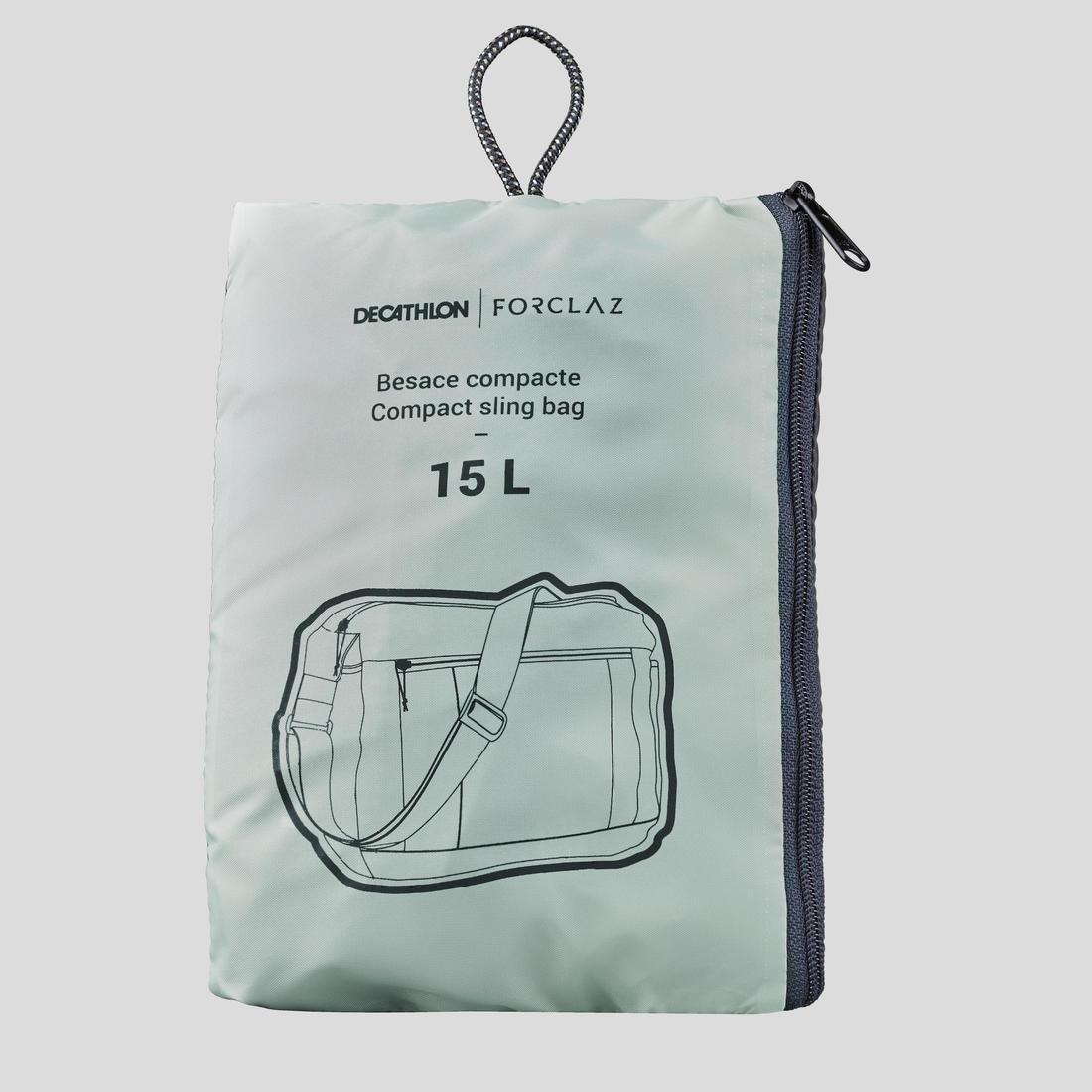 Travel Trekking Compact Messenger Bag - Travel, Sage Green, No Color, large image number 8
