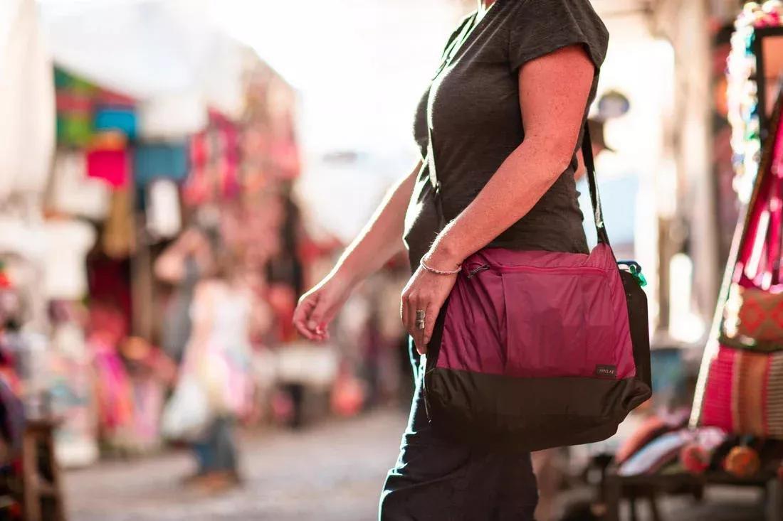 Travel Trekking Compact Messenger Bag - Travel, Black, No Color, large image number 14