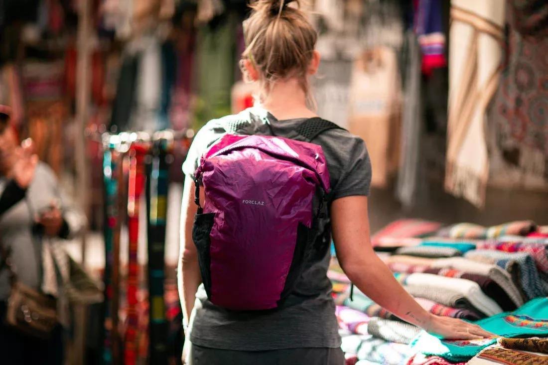 Travel Trekking Compact And Waterproof Backpack Travel, Black, No Color, large image number 9
