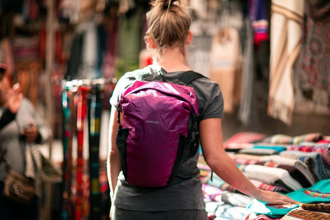 Travel Trekking Compact And Waterproof Backpack, Purple, No Color, large image number 4