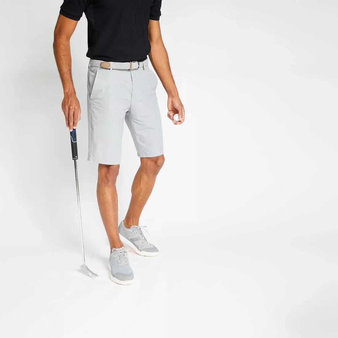 STEEL GREY Men's golf shorts WW500, No Color, medium