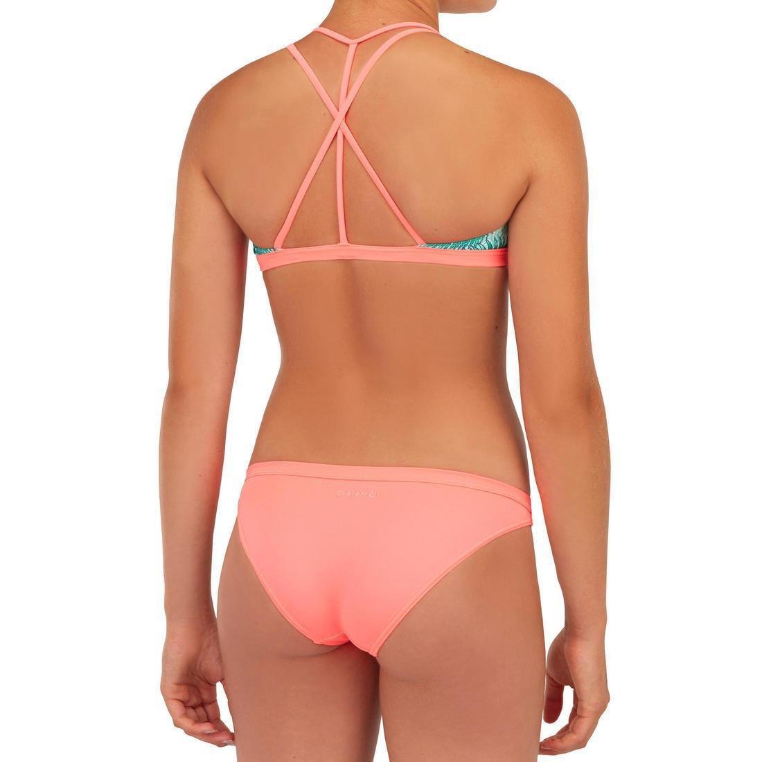 Girl's Surf Swimsuit TOP Bondi 500, Pale Mint, , large image number 5
