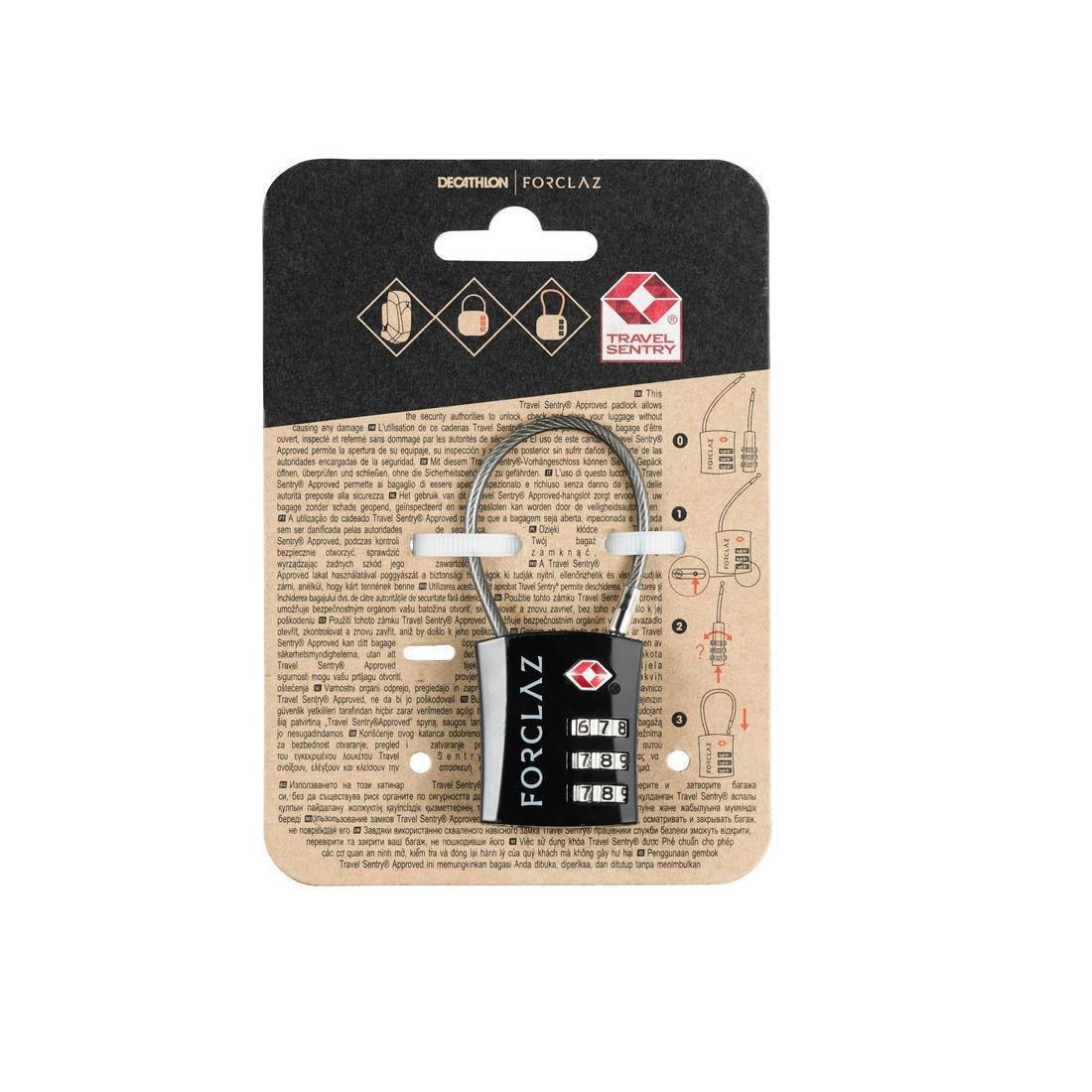 Code Cable Lock - Travel Tsa, Black, No Color, large image number 5