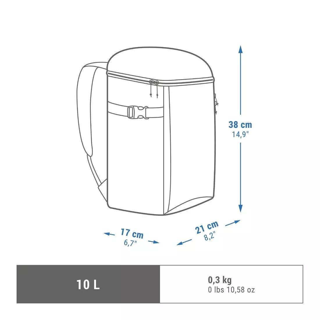 Ice 10 L compact and isothermal backpack 100, frozen green, No Color, large image number 2
