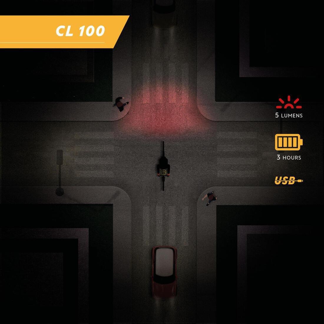 Led Usb Rear Bike Light 5 Lumens, No Color, medium