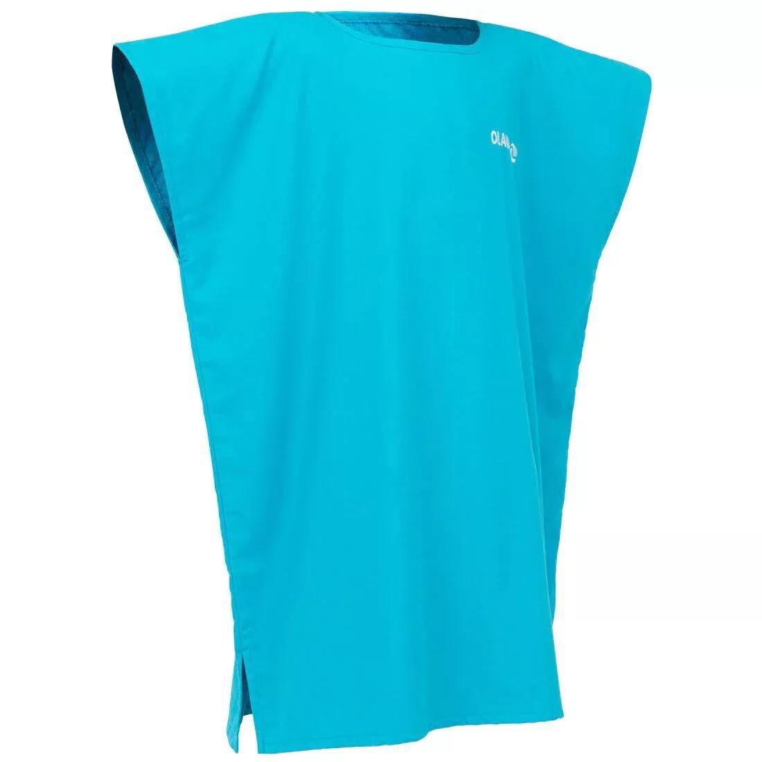 Kids Surf Poncho 100, Turquoise Blue, , large image number 0