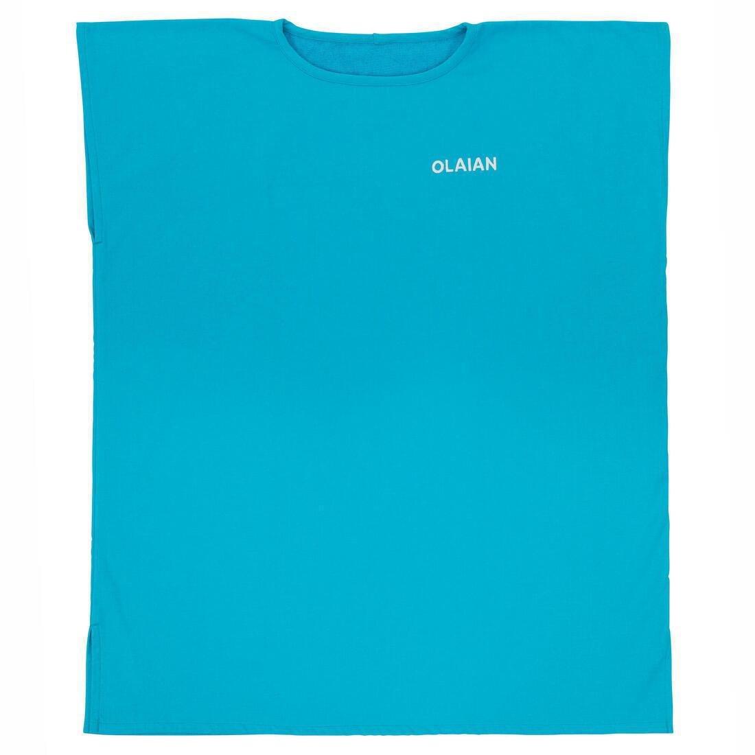 OLAIAN - Kids Surf Poncho 100, Turquoise Blue