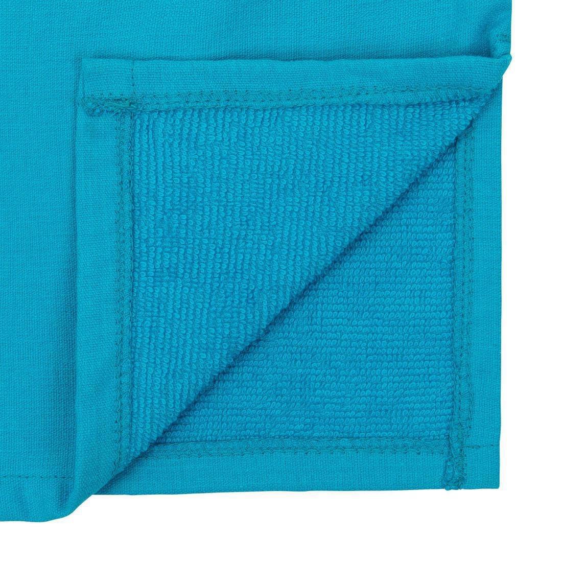 Kids Surf Poncho 100, Turquoise Blue, No Color, large image number 6
