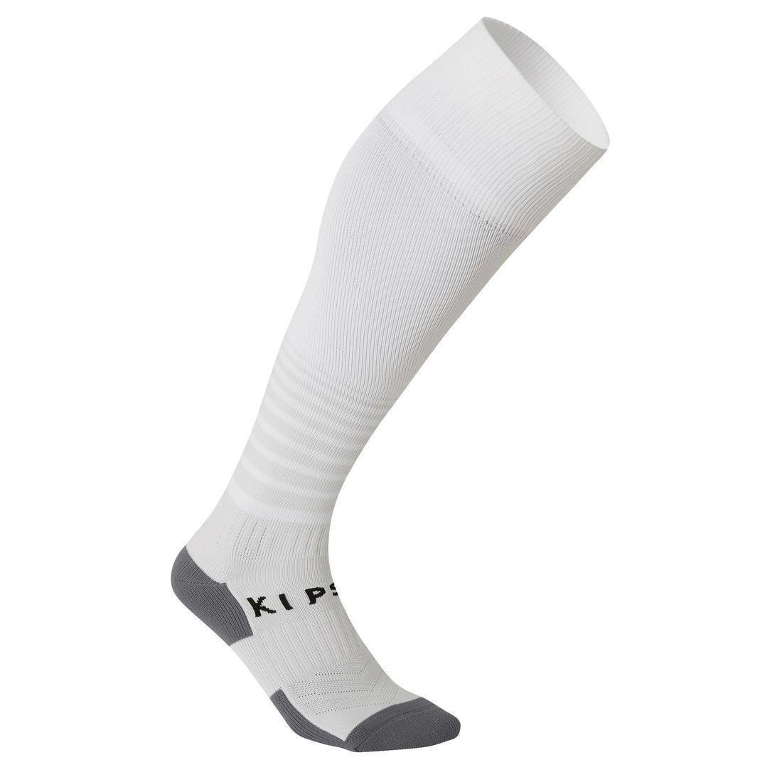 Kids Football Socks F500 - White With Stripes, No Color, large image number 12