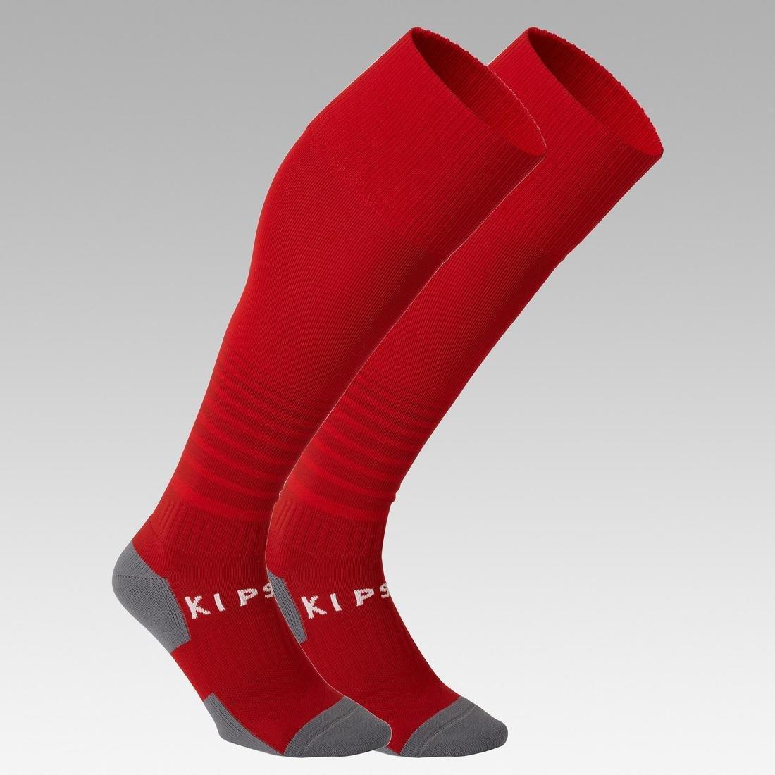 Kids' Football Socks Viralto Club, Scarlet Red, , large image number 2