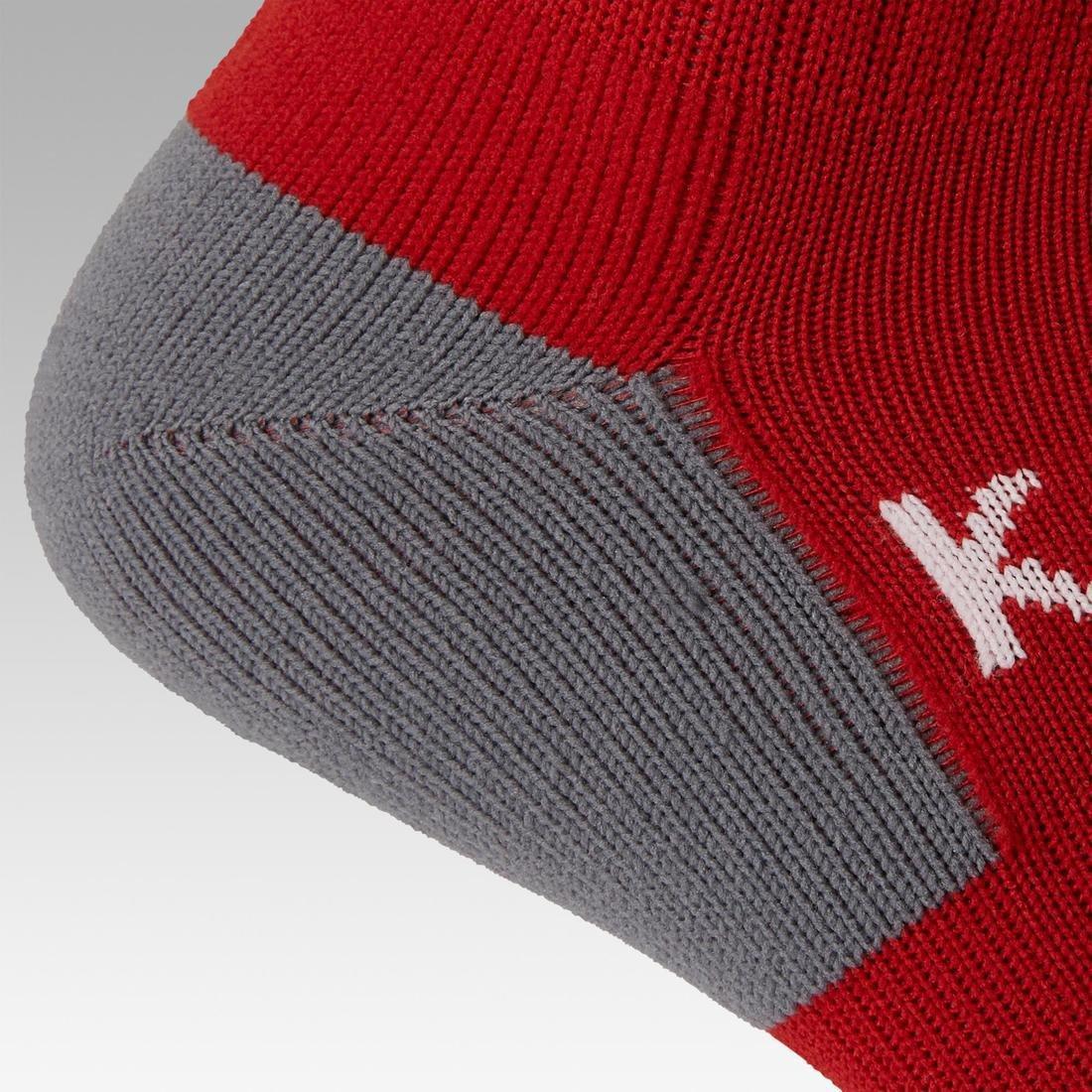 Kids' Football Socks Viralto Club, Scarlet Red, , large image number 5