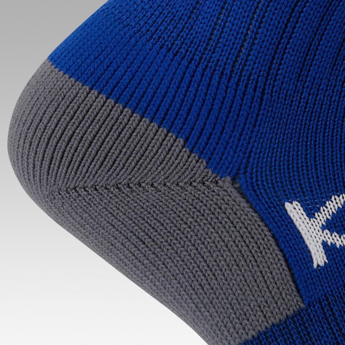 Kids Football Socks F500 - Navy With Stripes, Bright Indigo, , large image number 11