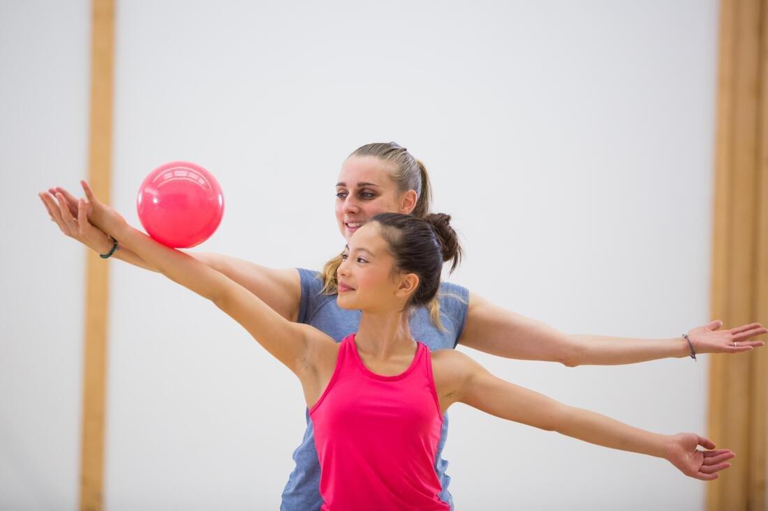 Rhythmic Gymnastics (Gr) Ball , Fluo Coral Pink, No Color, large image number 14