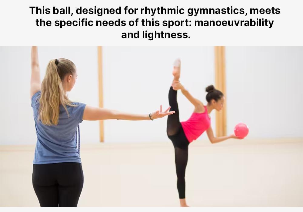 Rhythmic Gymnastics (Gr) Ball , Fluo Coral Pink, No Color, large image number 19