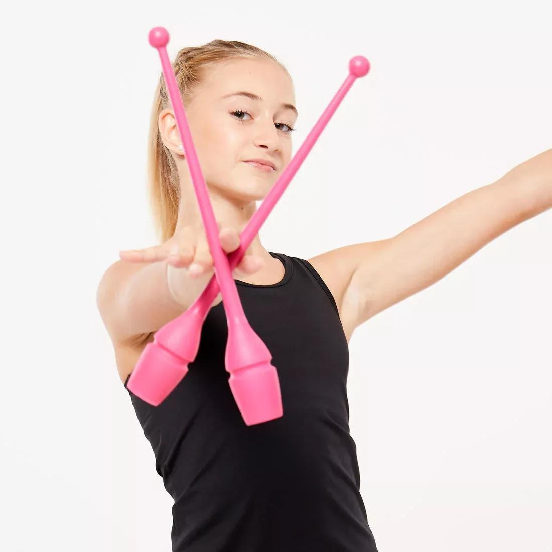Rhythmic Gymnastics 36cm Connectable Clubs, Pink, No Color, large image number 4