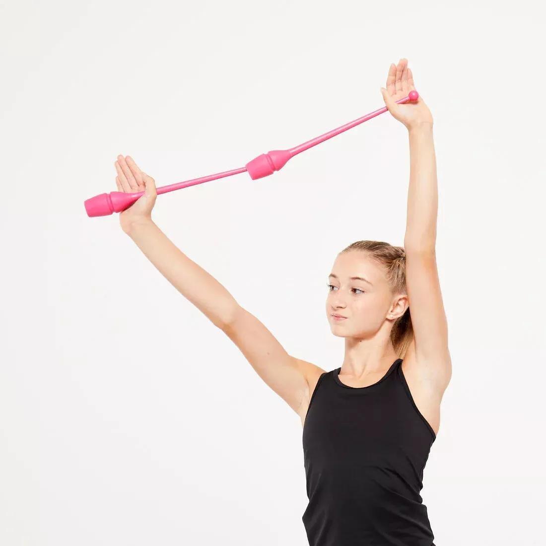 Rhythmic Gymnastics 36cm Connectable Clubs, Pink, No Color, large image number 7