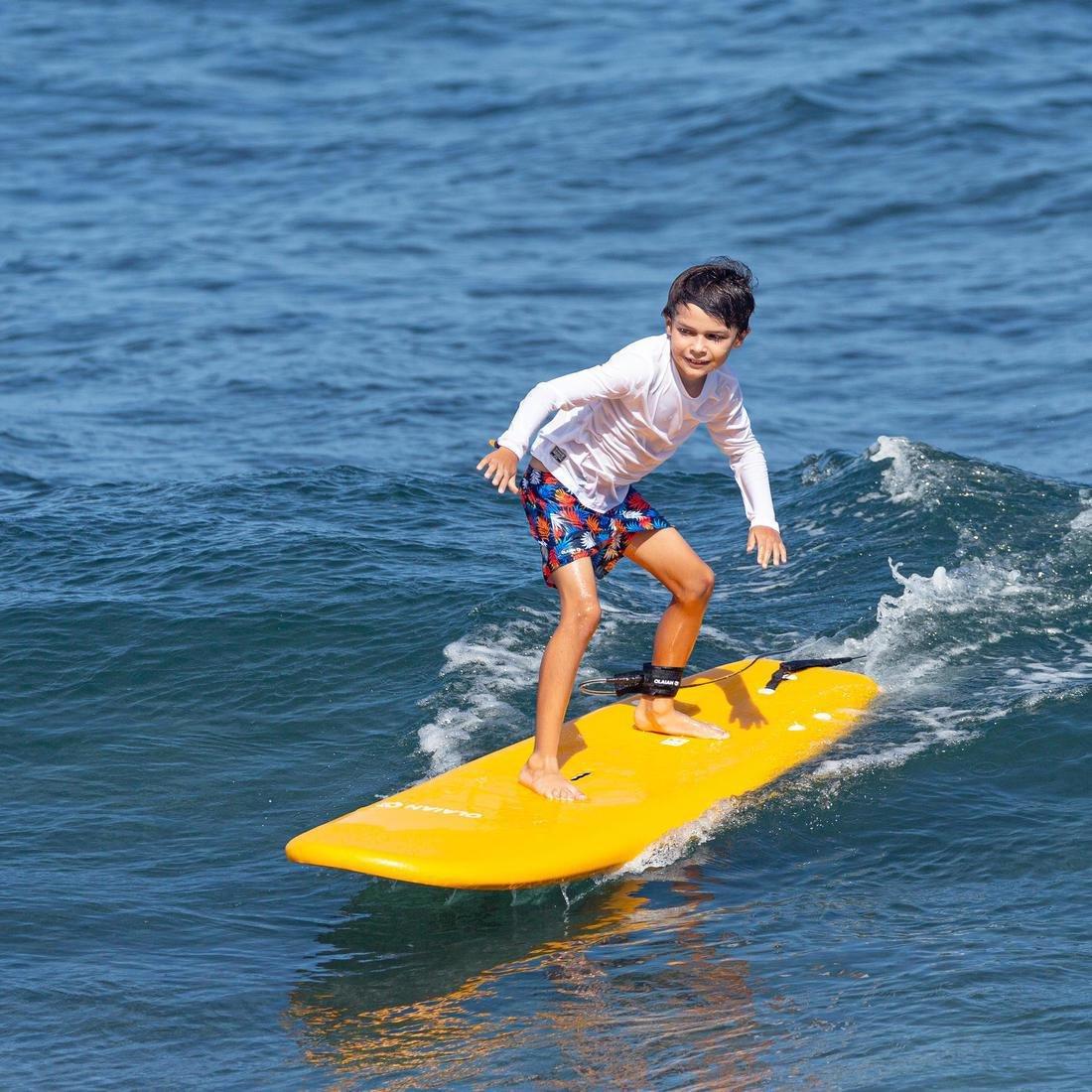 Foam Surfboard 100 6'8 Supplied With A Leash And 3 Fins., No Color, large image number 1