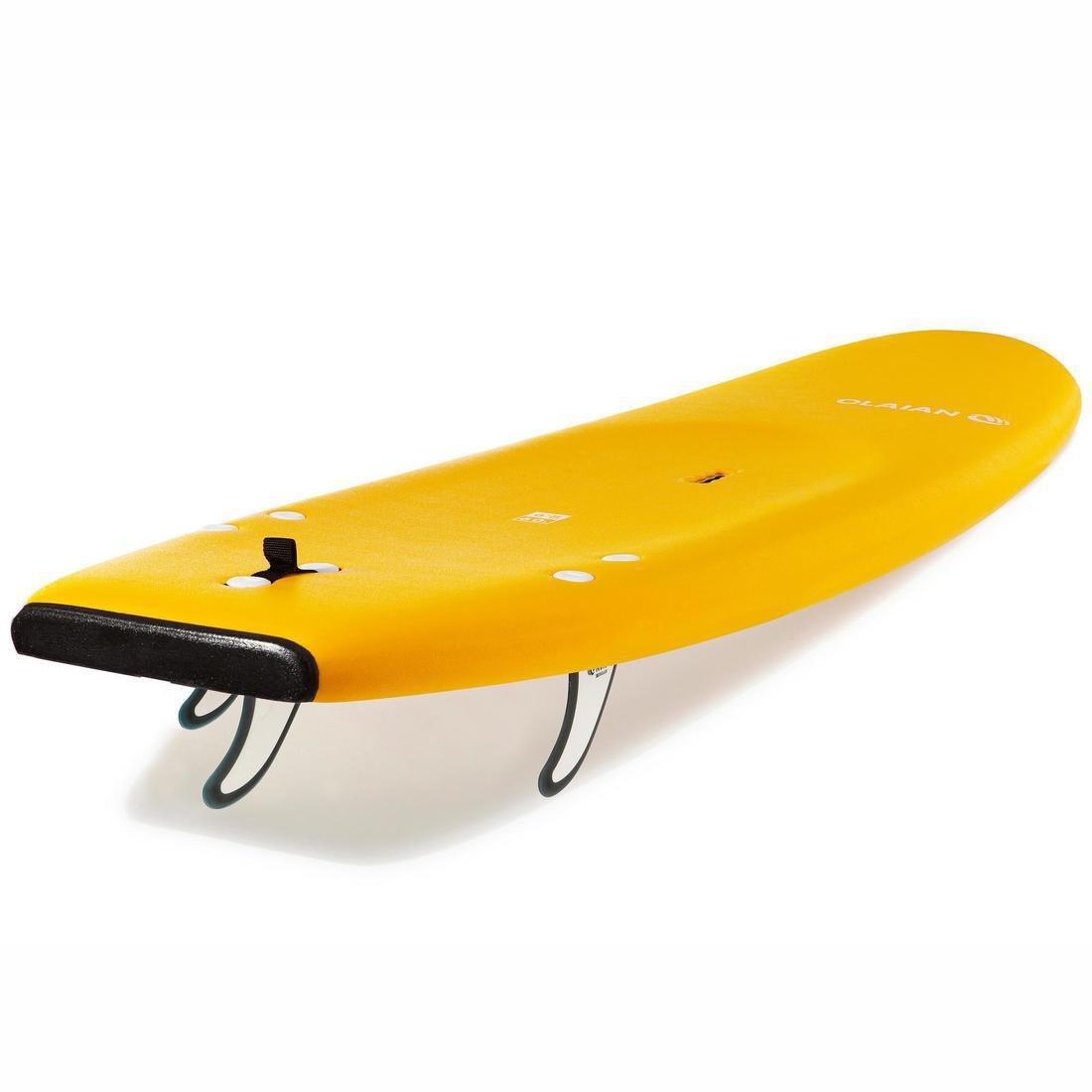 Foam Surfboard 100 6'8 Supplied With A Leash And 3 Fins., No Color, large image number 4
