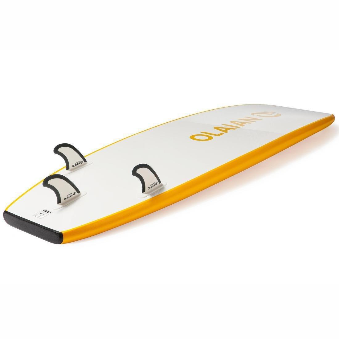 Foam Surfboard 100 6'8 Supplied With A Leash And 3 Fins., No Color, large image number 5