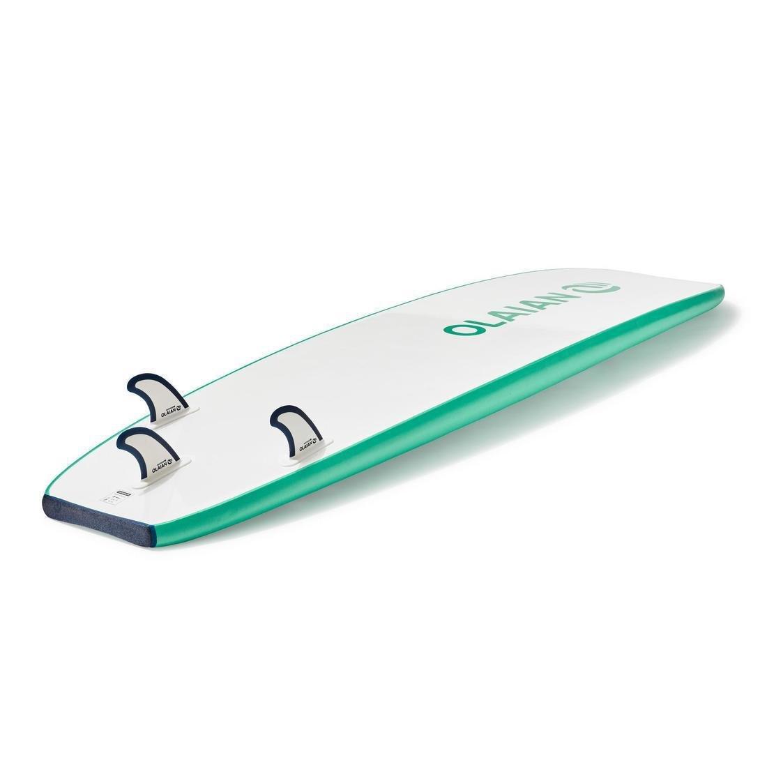 OLAIAN - Foam Surfboard 100 7'5'' With Leash And 3 Fin