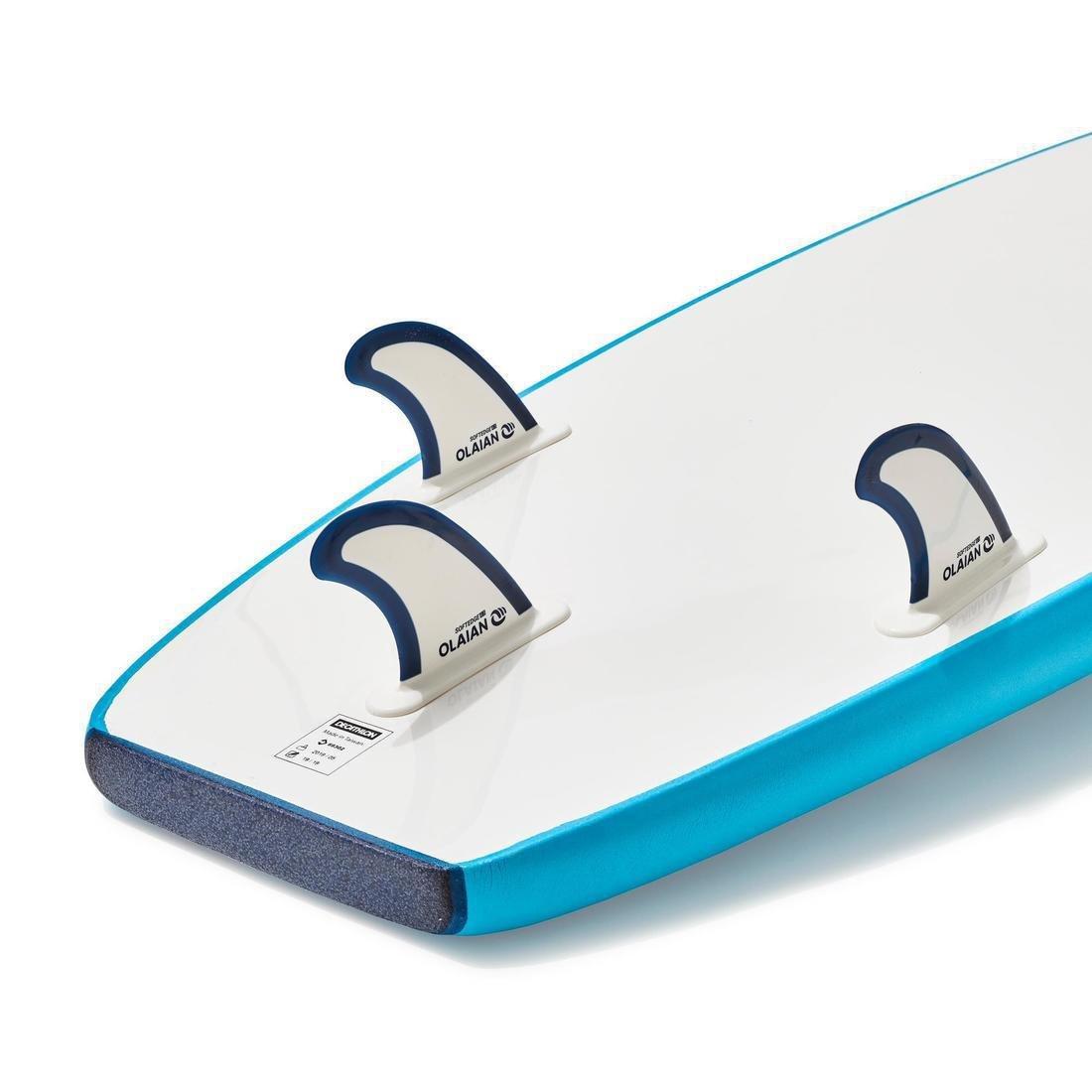 Foam Surfboard 100 8'2 Supplied With A Leash And 3 Fins., No Color, large image number 3