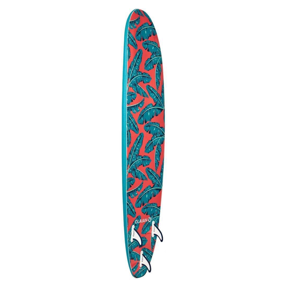 Foam Surfboard - 500 7'8 - Comes With 1 Leash And 3 Fins, Turquoise, No Color, large image number 6