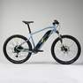 ROCKRIDER - 27.5 Inch Electric Mountain Bike E-ST 100 - Blue, Faded denim