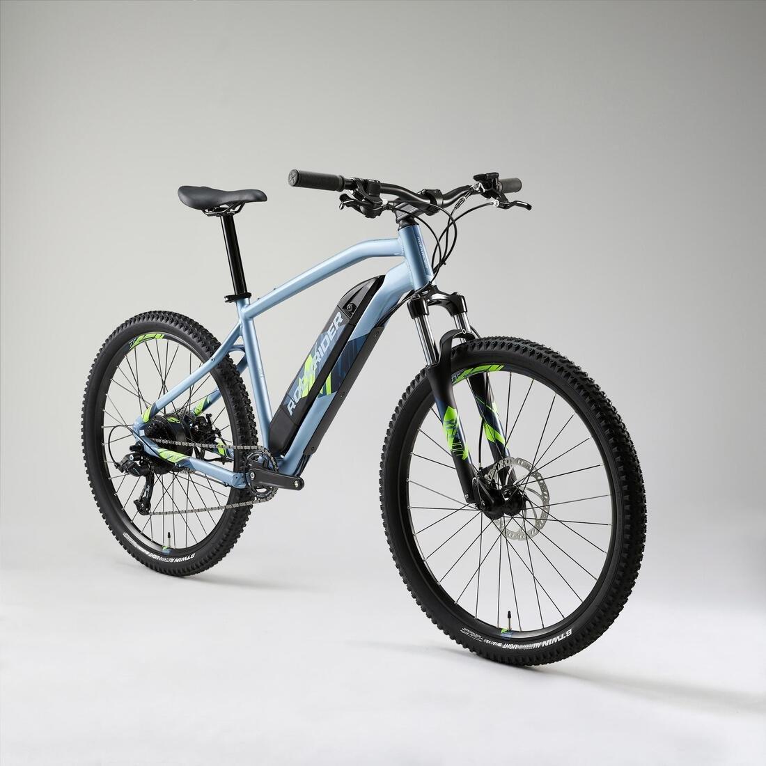 ROCKRIDER - 27.5 Hardtail Electric Mountain Bike - E-ST 100, Blue