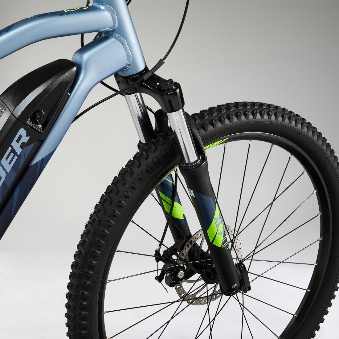 27.5 Hardtail Electric Mountain Bike - E-ST 100, Blue, No Color, large image number 4