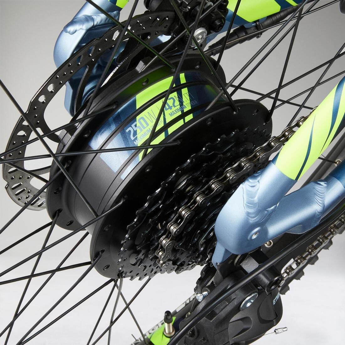 27.5 Hardtail Electric Mountain Bike - E-ST 100, Blue, No Color, large image number 12