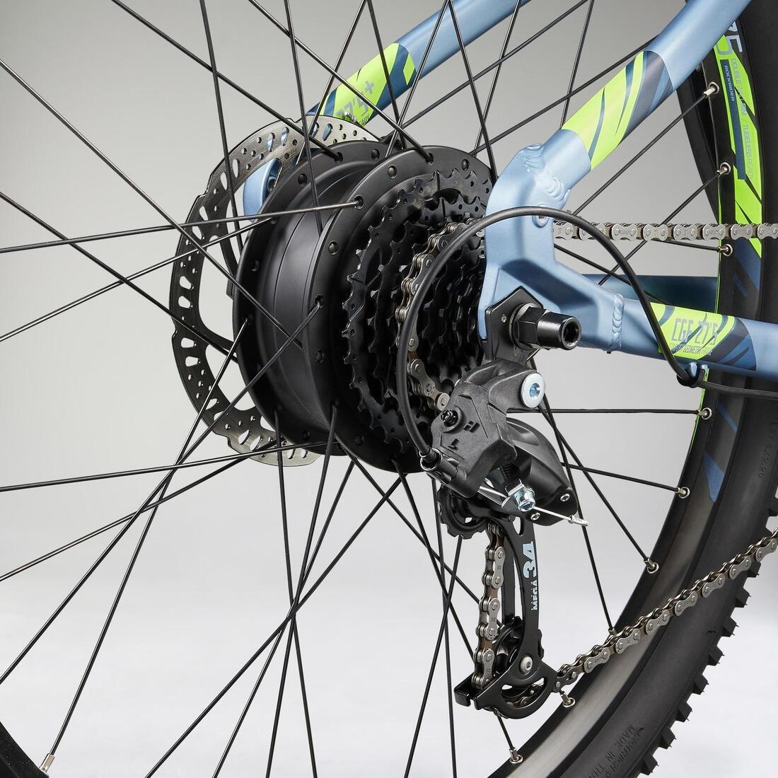 27.5 Hardtail Electric Mountain Bike - E-ST 100, Blue, No Color, large image number 13