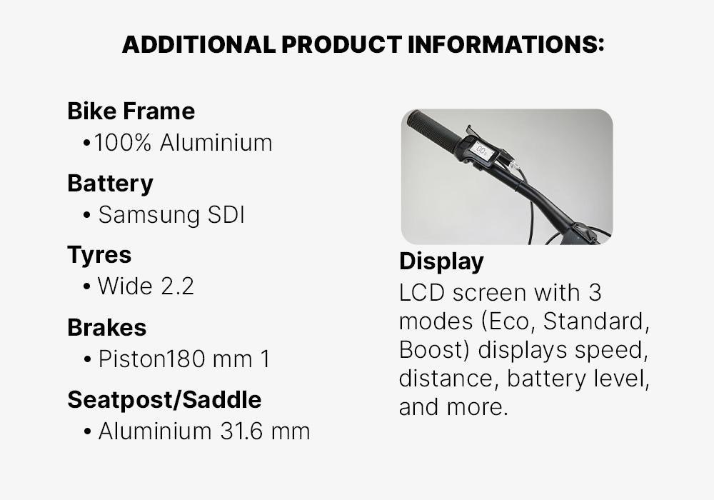 27.5 Hardtail Electric Mountain Bike - E-ST 100, Blue, No Color, large image number 16