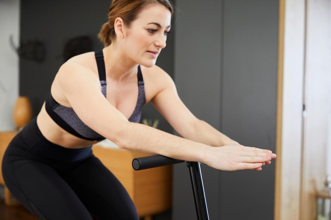 Fitness Trampoline With Front Bar - Fit Trampo 500, Black, No Color, large image number 5