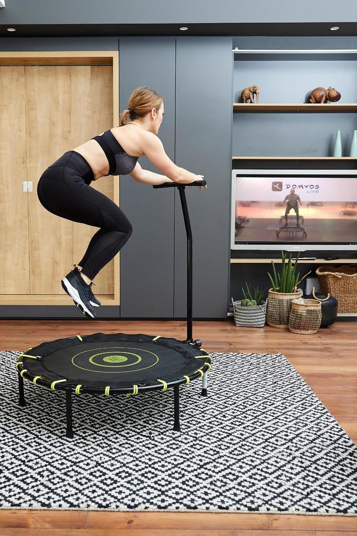 Fitness Trampoline With Front Bar - Fit Trampo 500, Black, No Color, large image number 12