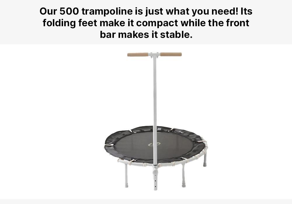 Fitness Trampoline With Front Bar - Fit Trampo 500, No Color, large image number 17