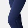 DOMYOS - Warm Slim-FitFitness Jogging Bottoms With Zippe Pockets, Navy Blue