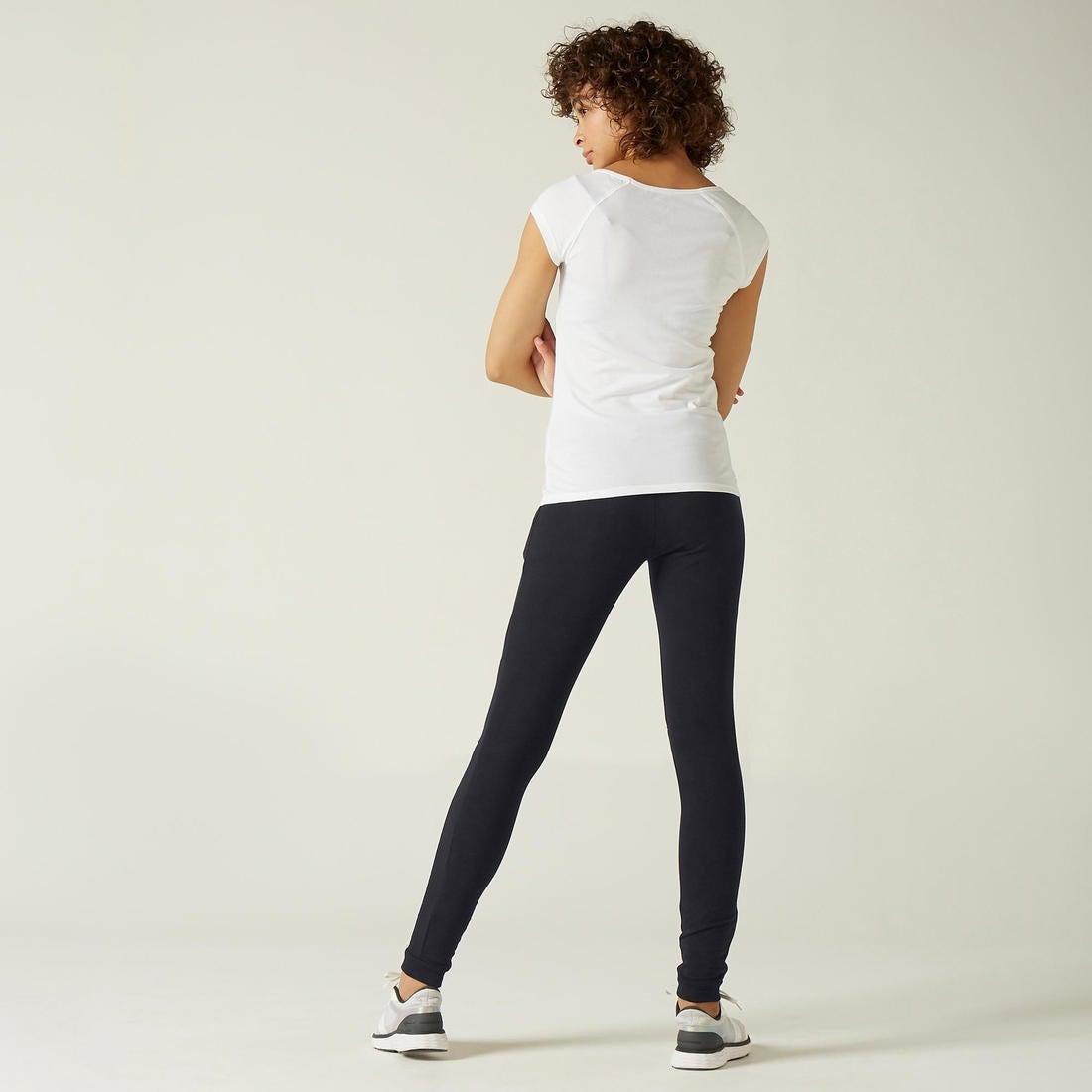 Warm Slim-FitFitness Jogging Bottoms With Zippe Pockets, Navy Blue, No Color, large image number 14
