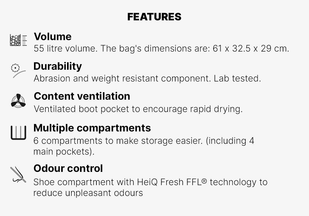 Sports Bag Academic, Black, No Color, large image number 15