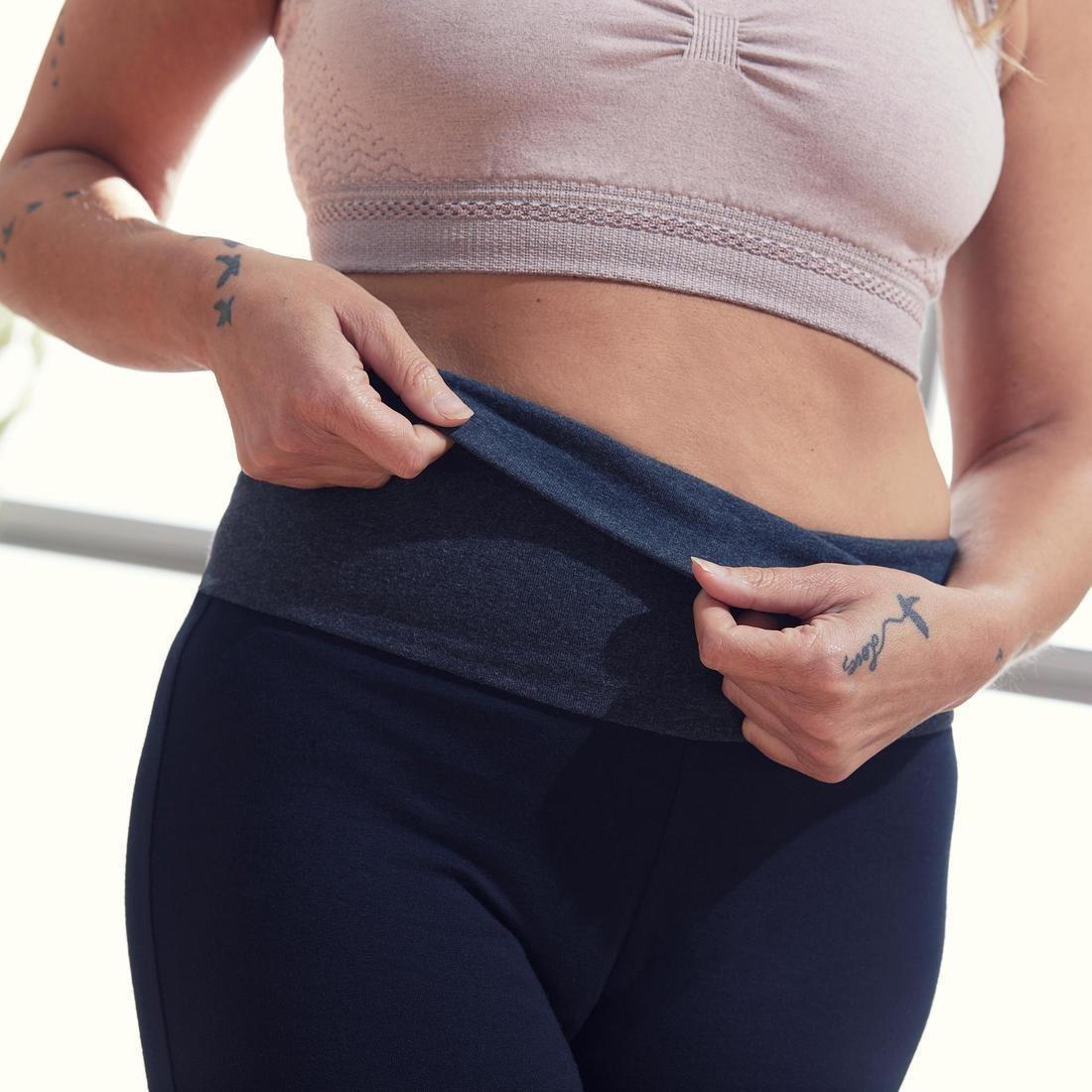 Womens Eco-Designed Gentle Yoga Leggings, Black, , large image number 5