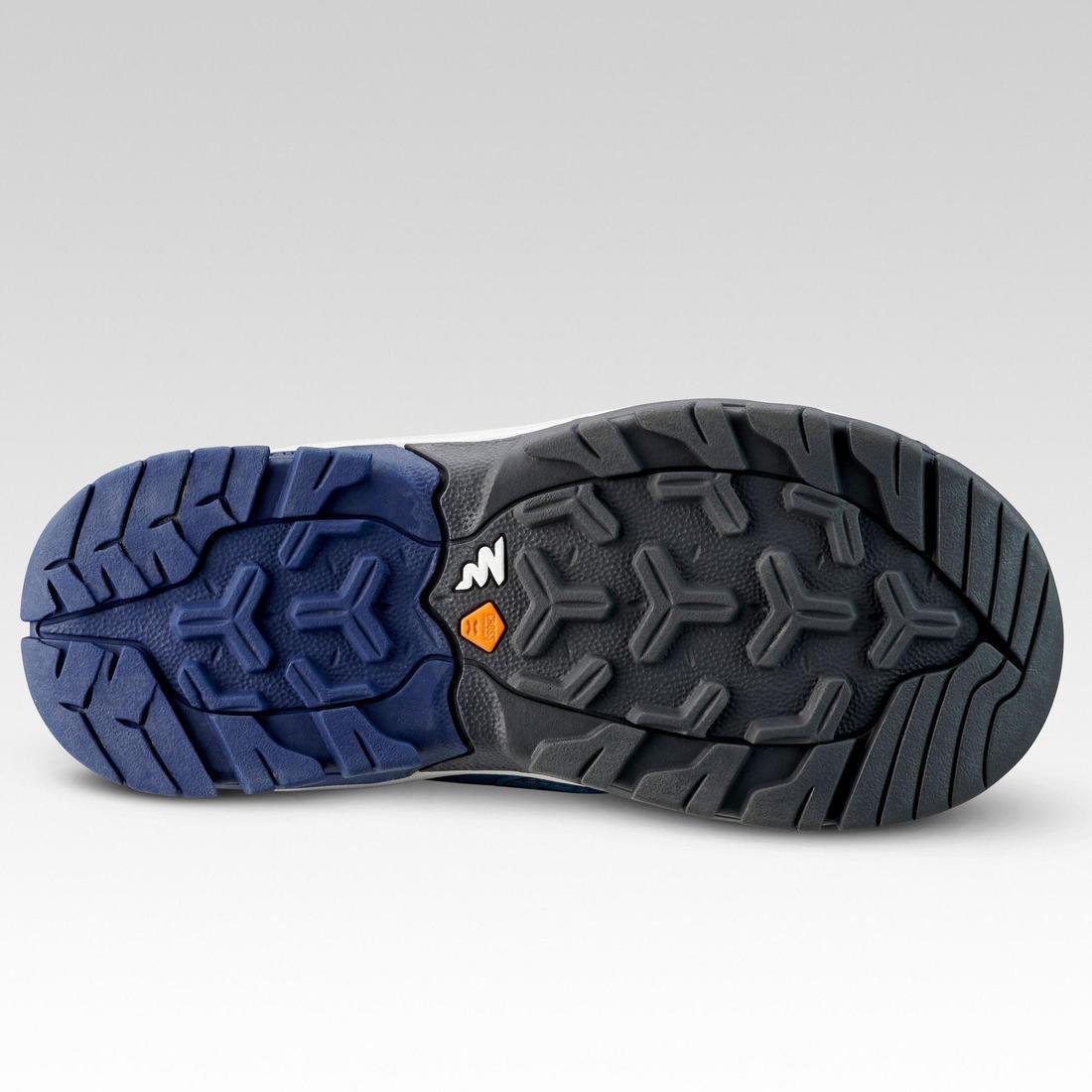 STORM BLUE Children's waterproof walking shoes - CROSSROCK MID blue - size jr. 10 - ad. 2, , large image number 2