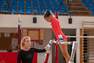 DOMYOS - Girls Artistic Gymnastics 3/4-Sleeve Leotard, Blue